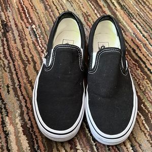 Black Vans size 8.0 woman 6.5 mens